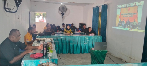 Bawaslu Kaimana hadir viaa zoom meeting dalam kegiatan KELADI Provinsi Papua Barat