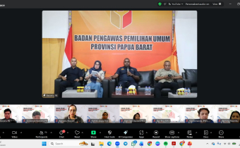 Sambutan dan Arahan Ketua Bawaslu Provinsi Papua Barat, Elias Idie, 